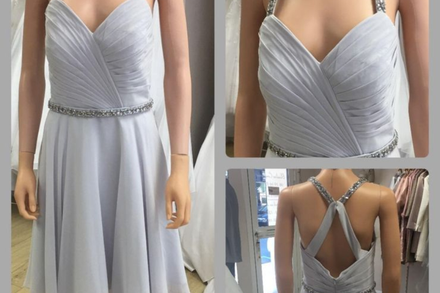 Robe cocktail courte Grise à Albi